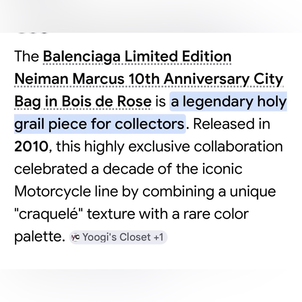 Balenciaga x Neiman Marcus Limited Edition City Bag - Picture 6 of 17